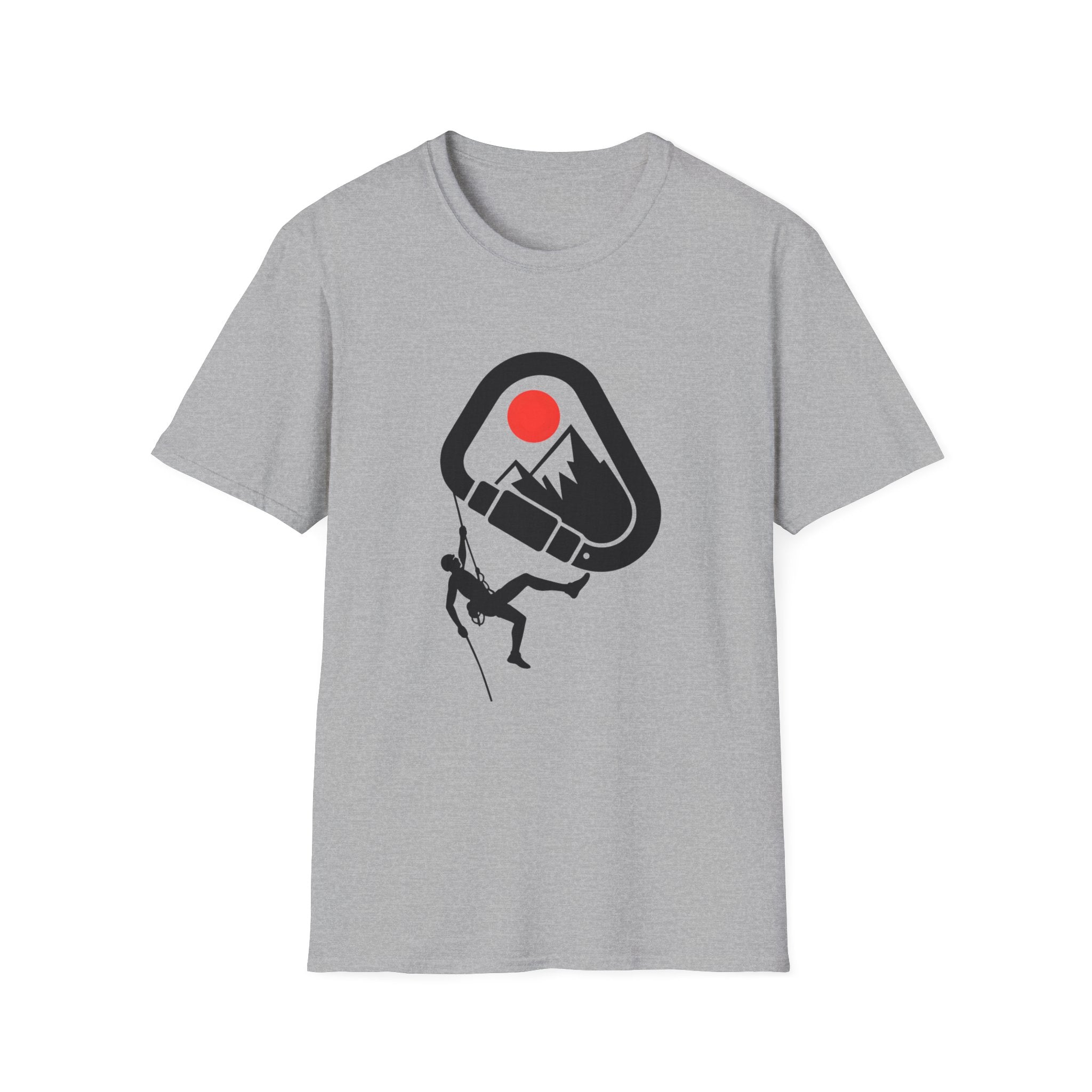 Rappelling climber silhouette T-Shirt