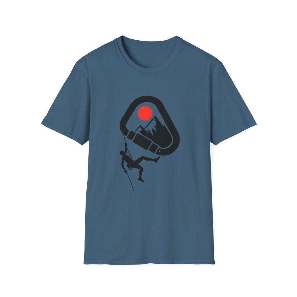 Rappelling climber silhouette T-Shirt