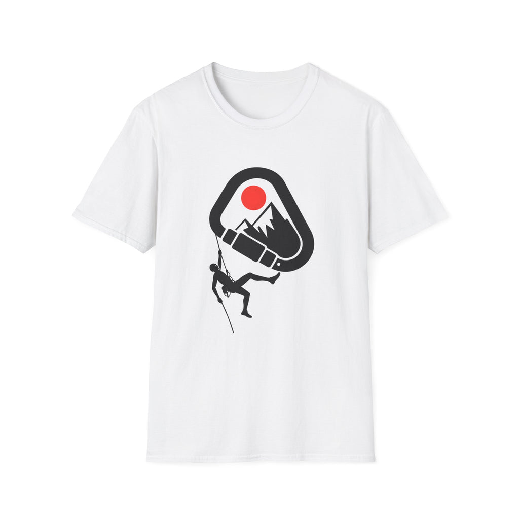 Rappelling climber silhouette T-Shirt