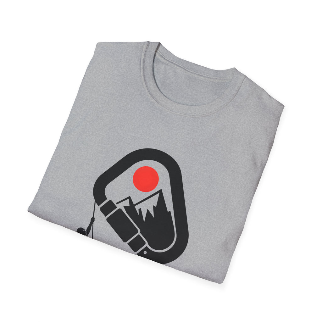 Rappelling climber silhouette T-Shirt