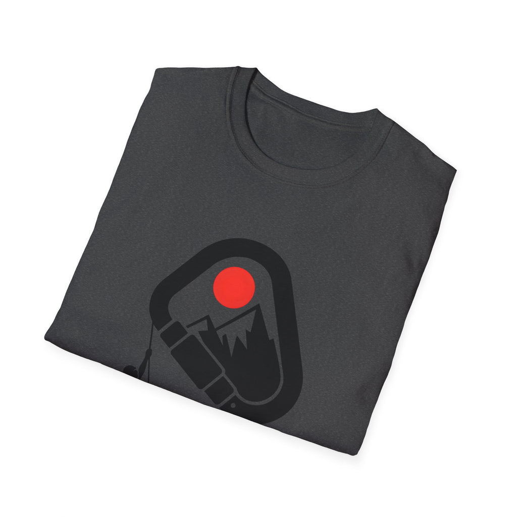 Rappelling climber silhouette T-Shirt