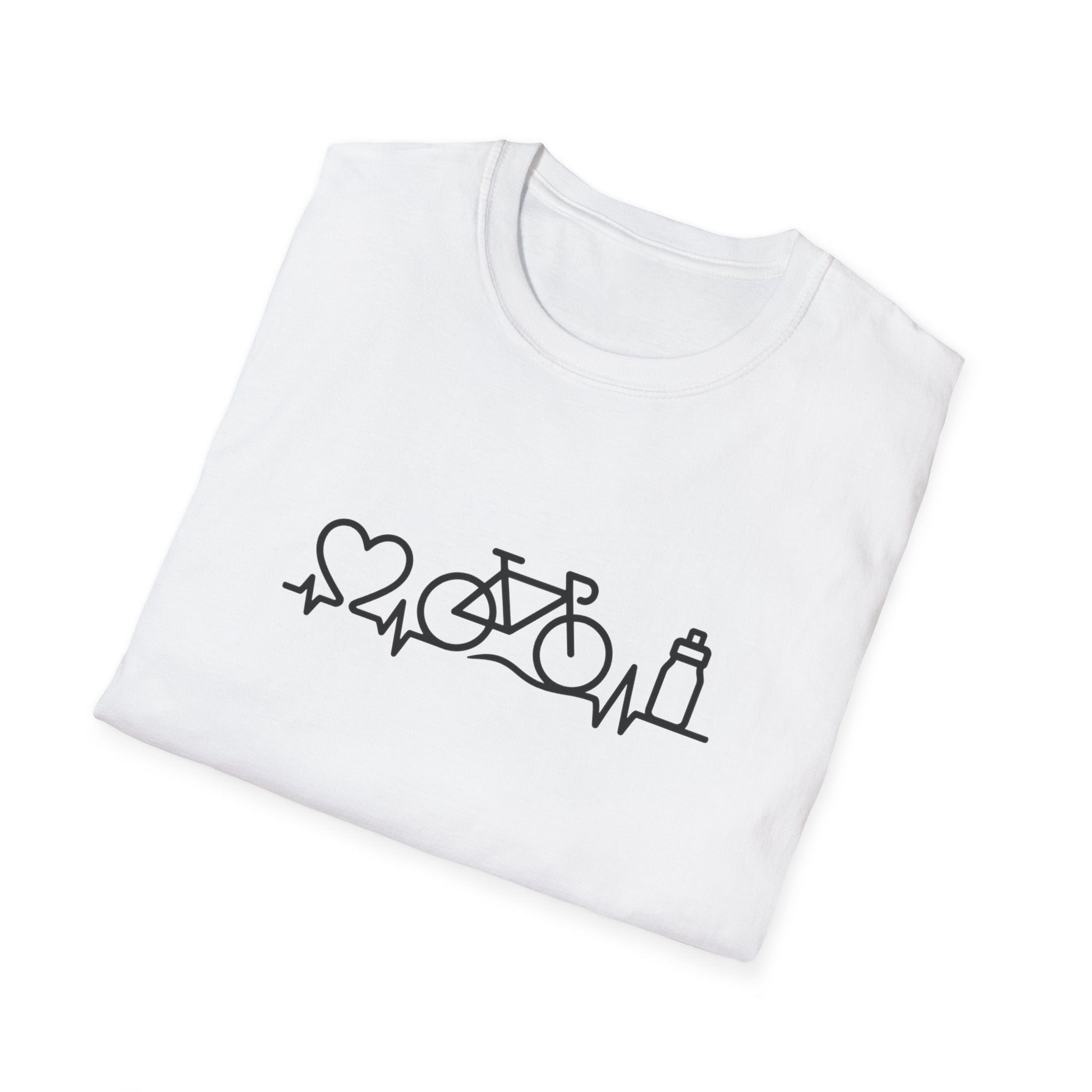 Bicycle on heartbeat line T-Shirt