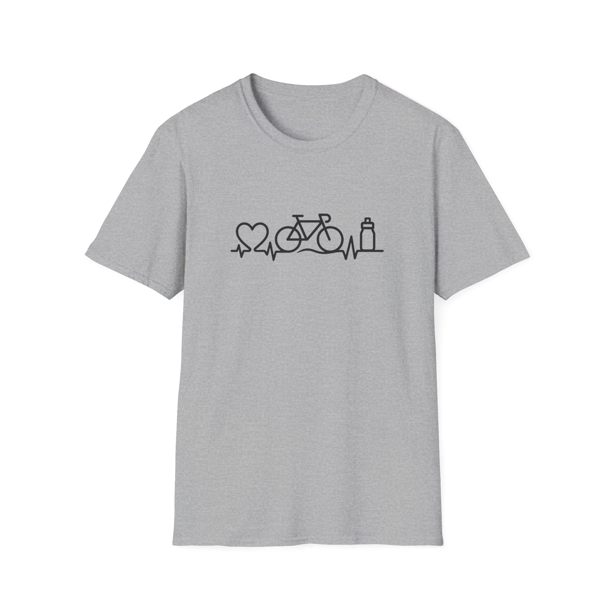 Bicycle on heartbeat line T-Shirt