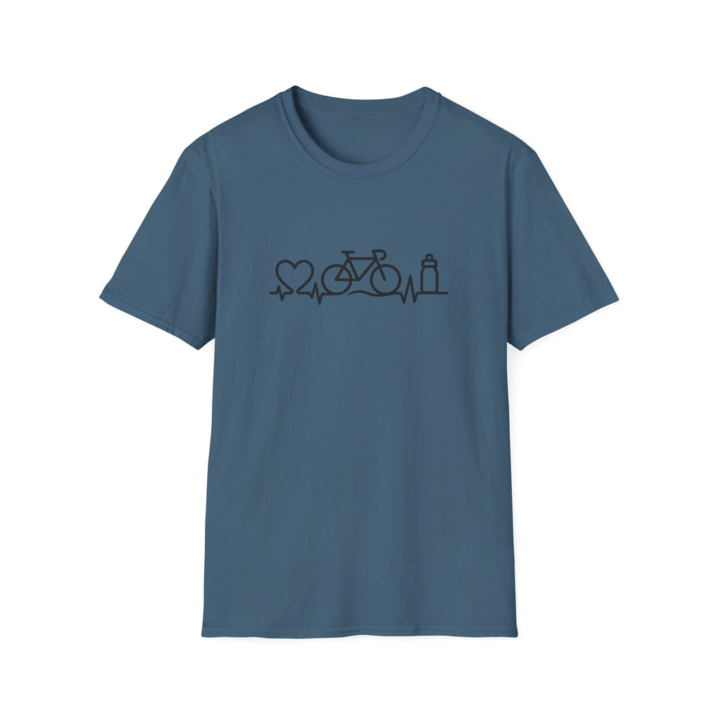 Bicycle on heartbeat line T-Shirt